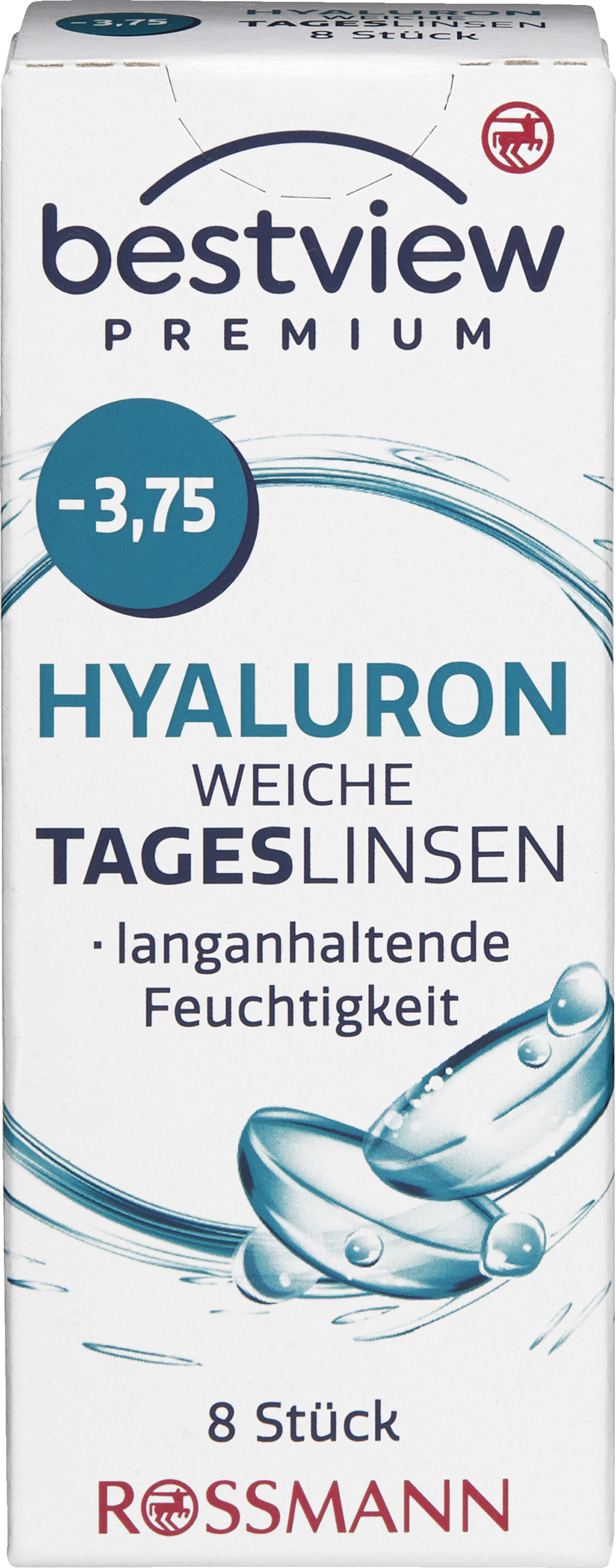 BestView Premium Soft Daily Contact Lenses Hyaluron -3.75