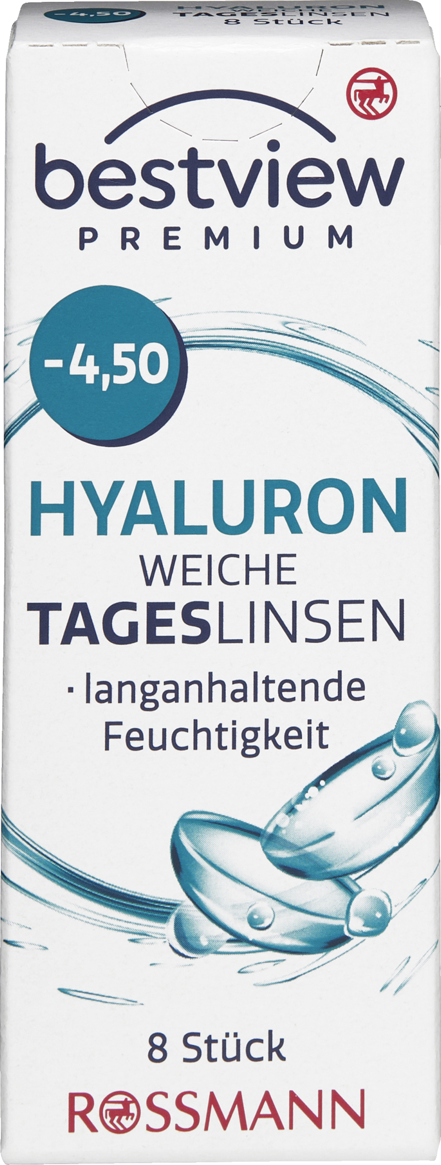 BestView Premium Soft Daily Contact Lenses Hyaluronic Acid -4.50