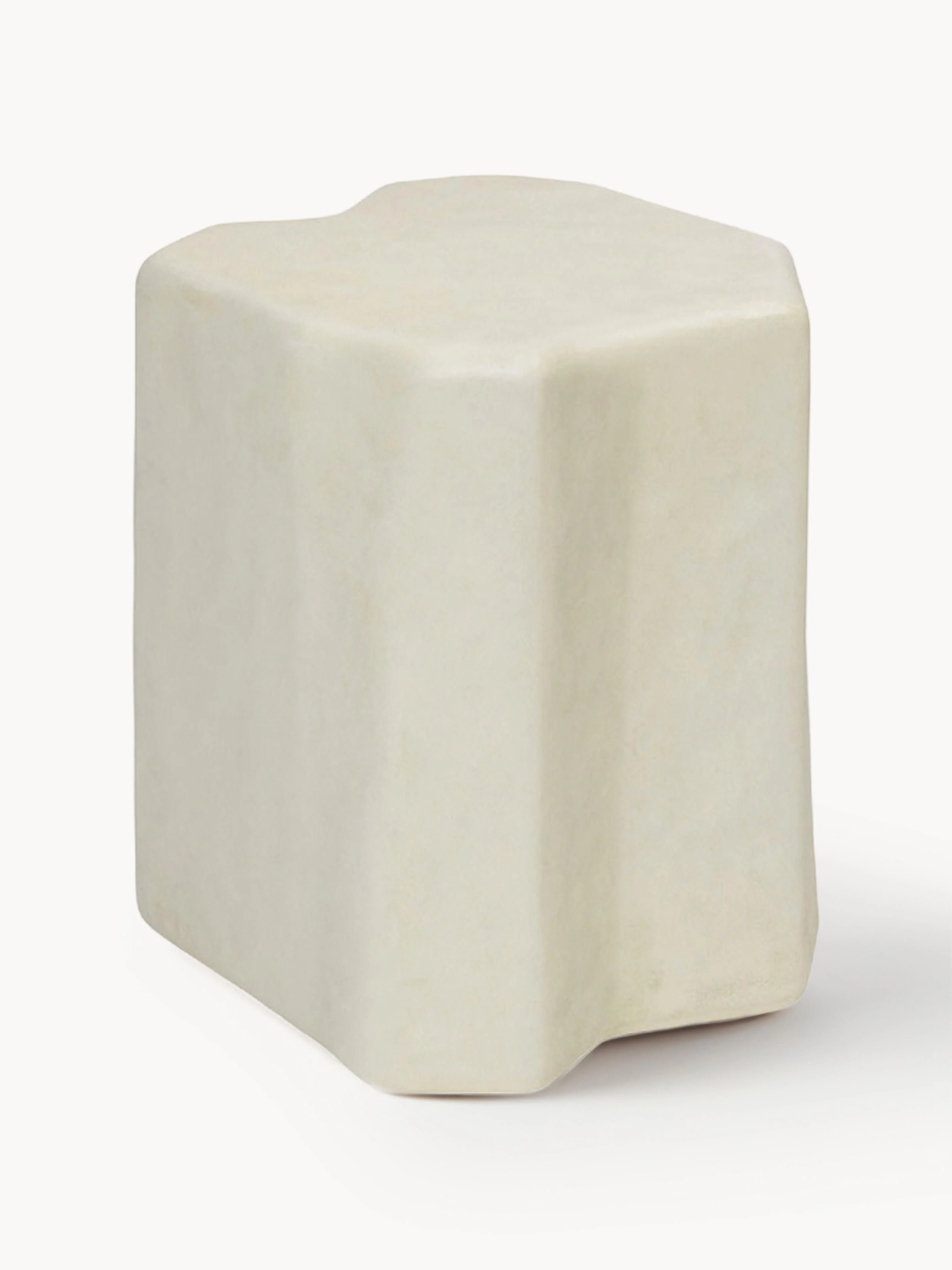 Ferm Living Staffa concrete stool in organic shape