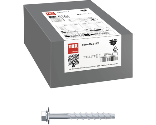 Tox Dübel Concrete screw screw anchor Tox Sumo Max 1 KB-U 10x320 mm galvanized 25 pieces