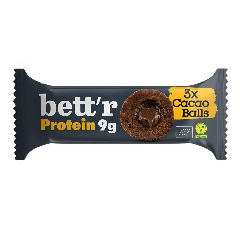 Smart Organic bettr protein balls with cocoa filling