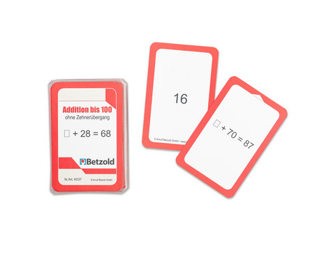 Betzold Addition up to 100 without ZÜ - Cards for the Magic Cylinder