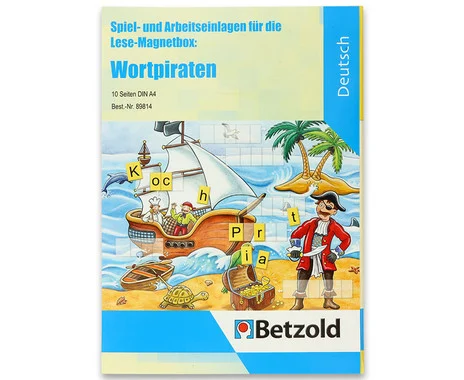Betzold worksheets for the reading magnetic box “Word Pirates”