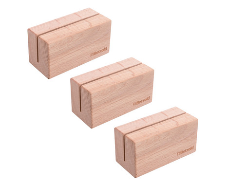 Betzold solid wood display stands, set of 3