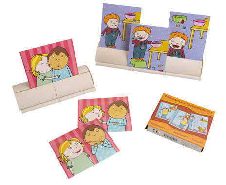 Betzold picture cards “Tenses” including combination setting strips