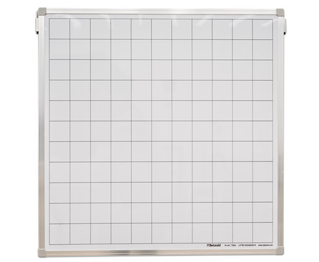 Betzold blank whiteboard with grid
