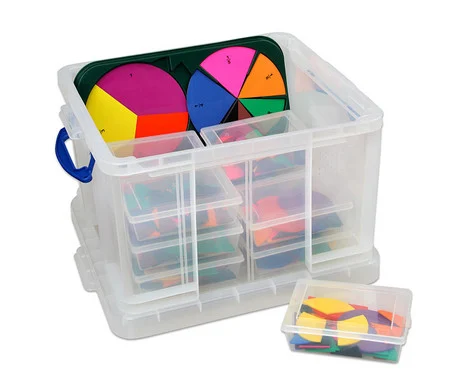 Betzold fraction calculator set in storage box