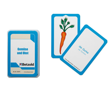 Betzold Vegetables and Fruit - Cards for the Magic Cylinder