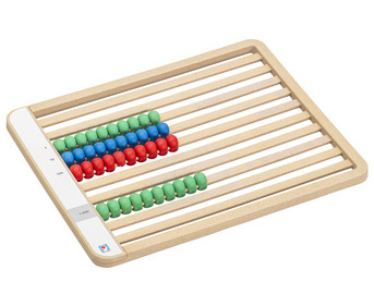 Betzold Small Montessori Abacus, Number range up to 1000