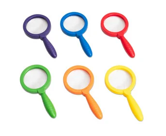 Betzold Magnifying Glasses, Rainbow Set, 6 Pieces