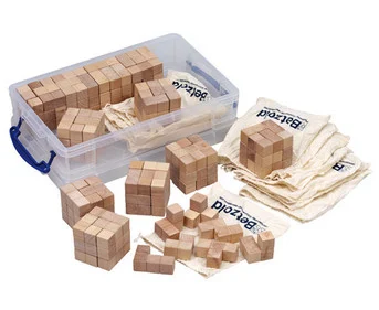 Betzold Natural-colored Soma Cube Group Set, 12 pieces