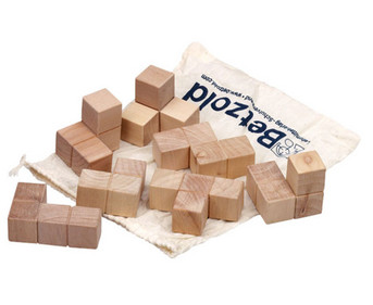 Betzold Soma cubes, natural