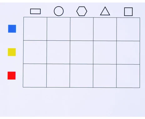 Betzold template cards for geometric shapes