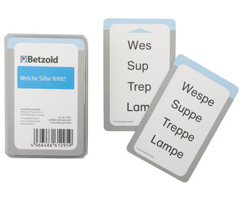 Betzold Which syllable is missing? - Cards for the Magic Cylinder