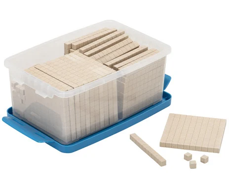 Betzold base-ten set “ZR to 100” made of treeNside material, natural
