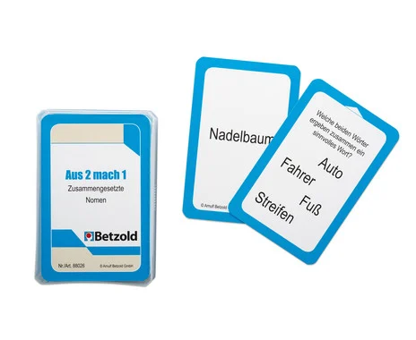 Betzold compound noun cards for the Magic Cylinder