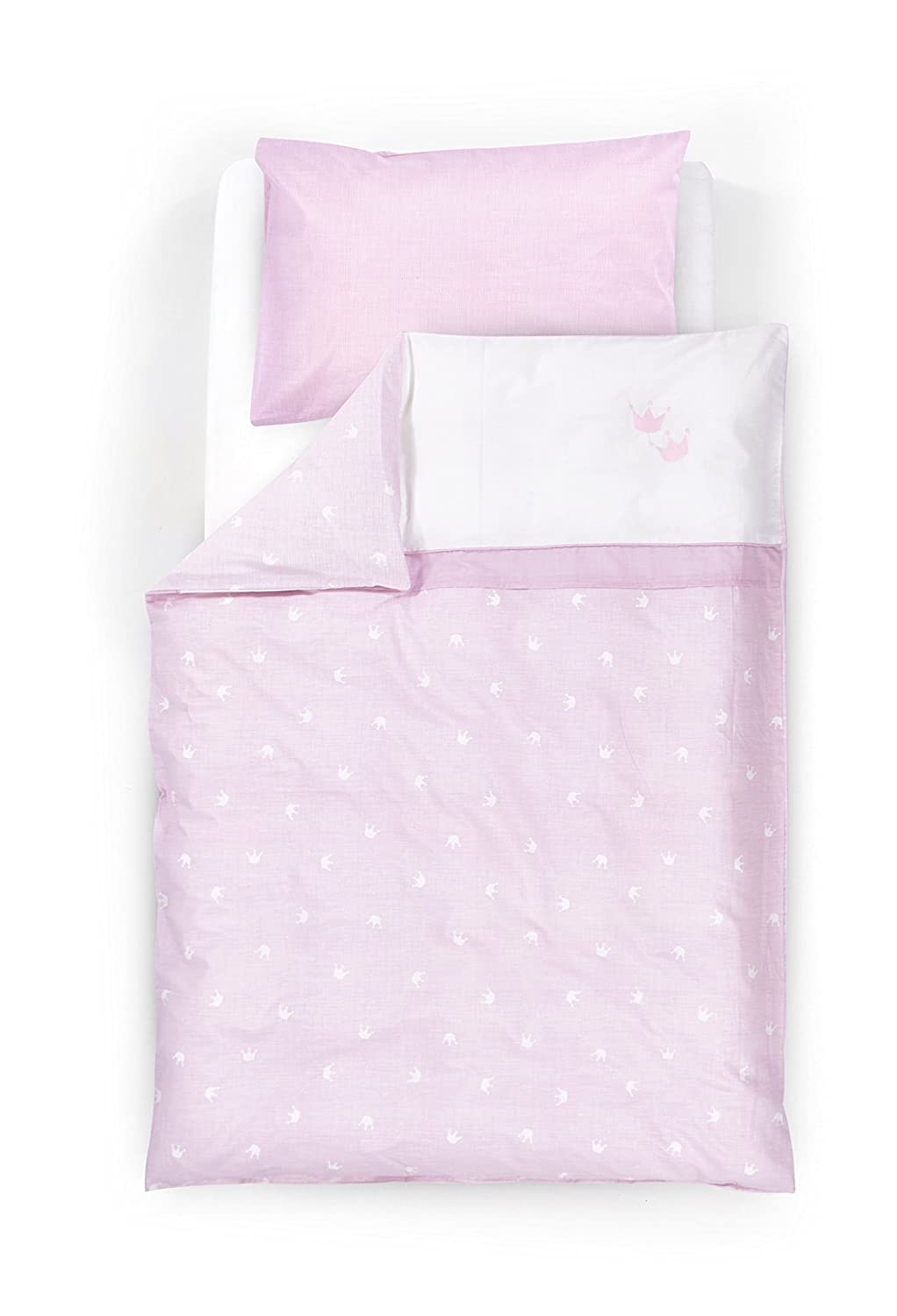 Traeumeland Träumeland TT12502 Crown 2 Piece Bed Linen 100 x 135 cm Pink