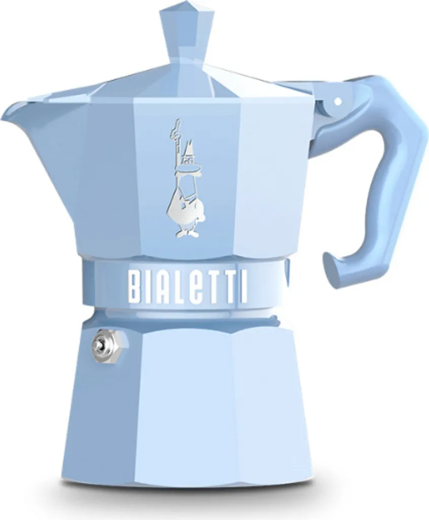 BIALETTI Moka Exclusive 3 Azure Blue Cups