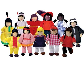 Bendable dolls “Children of the World”, 11 pieces