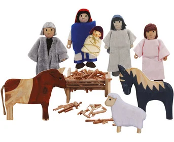 Bendable dolls "A Little Christmas Story", 9-piece set