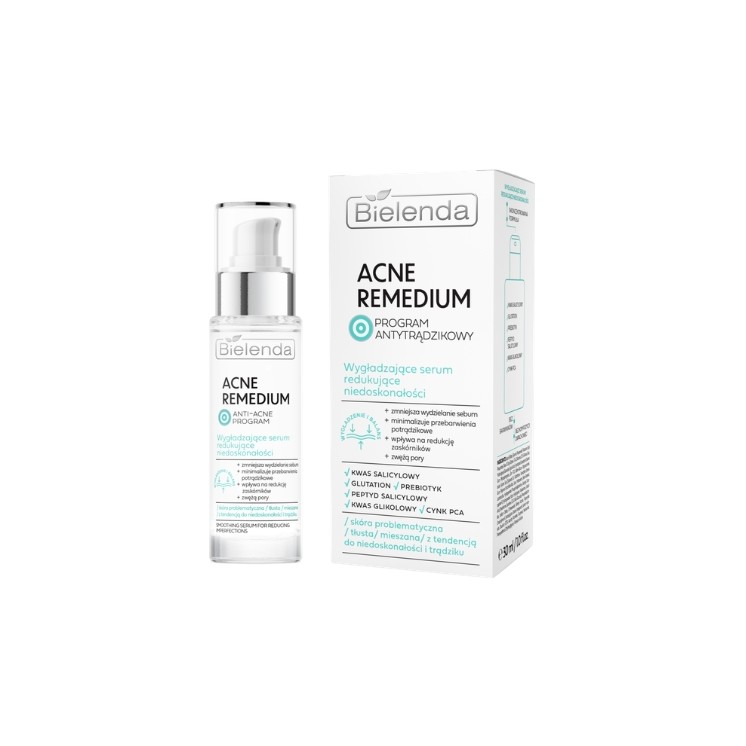 Bielenda Acne Smoothing Remedy Face Serum for Reducing Imperfections 30 ml
