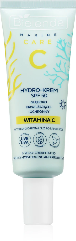 Bielenda C Marine Care Hydro-cream deeply moisturizing and protective SPF 50 hydrating and protective cream with vitamin C