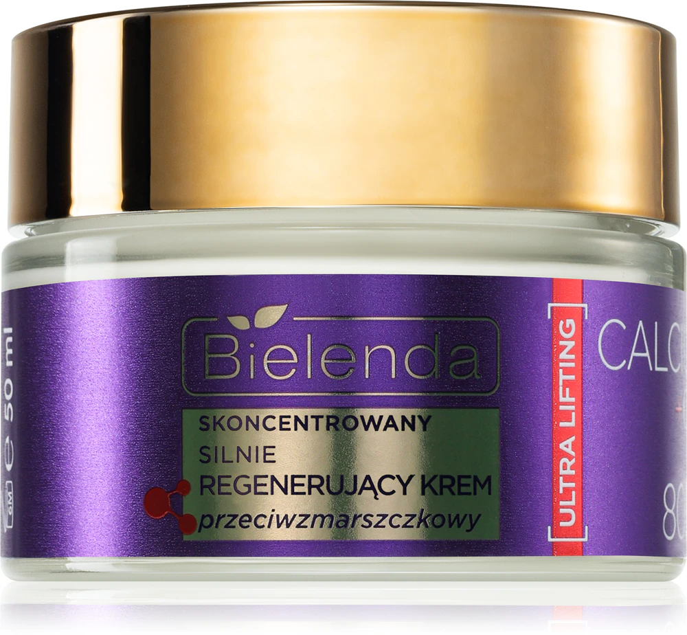 Bielenda Calcium + Q10 Concentrated, strongly regenerating anti-wrinkle cream for day 80+ Firming day cream against wrinkles