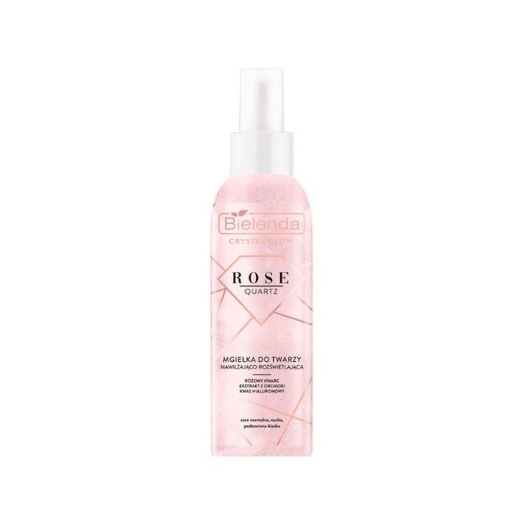 Bielenda Crystal Glow Rose Quartz Moisturizing and Brightening Facial Mist 200 ml