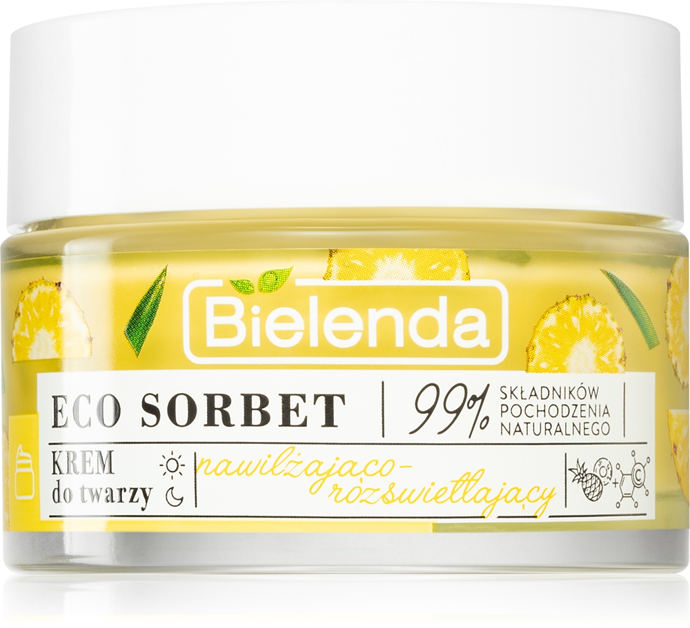 Bielenda Eco Sorbet Pineapple moisturizing and brightening face cream