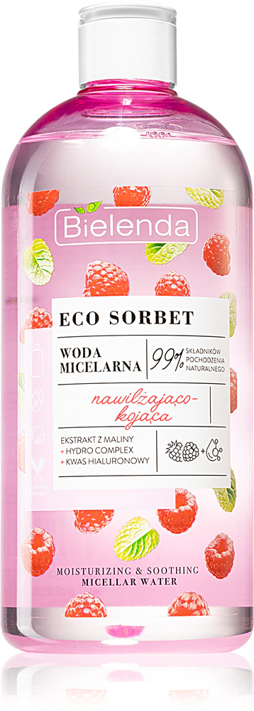 Bielenda Eco Sorbet Raspberry Moisturizing Micellar Water 500ml