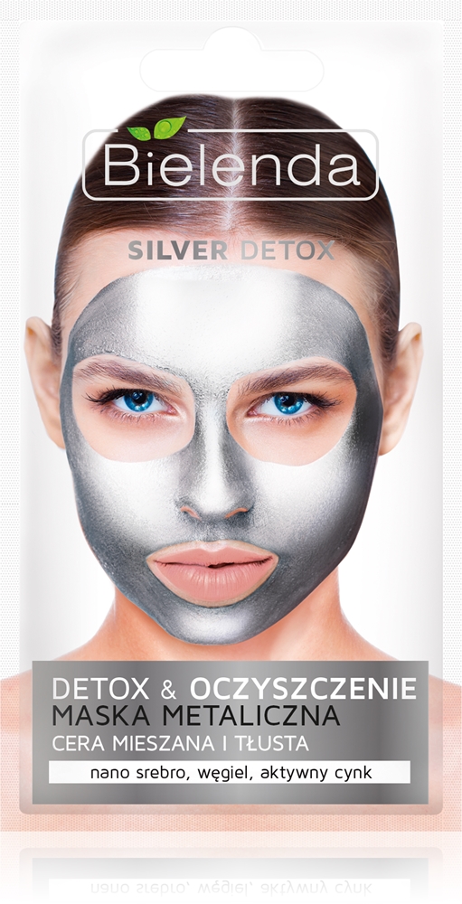 Bielenda Metallic Masks Silver Detox Detoxifying cleansing mask for oily and combination skin