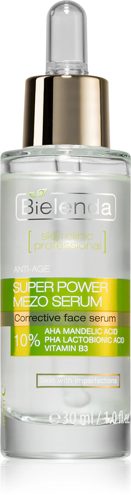 Bielenda Skin Clinic Professional Super Power Mezo Serum rejuvenating anti-aging serum for skin with small blemishes