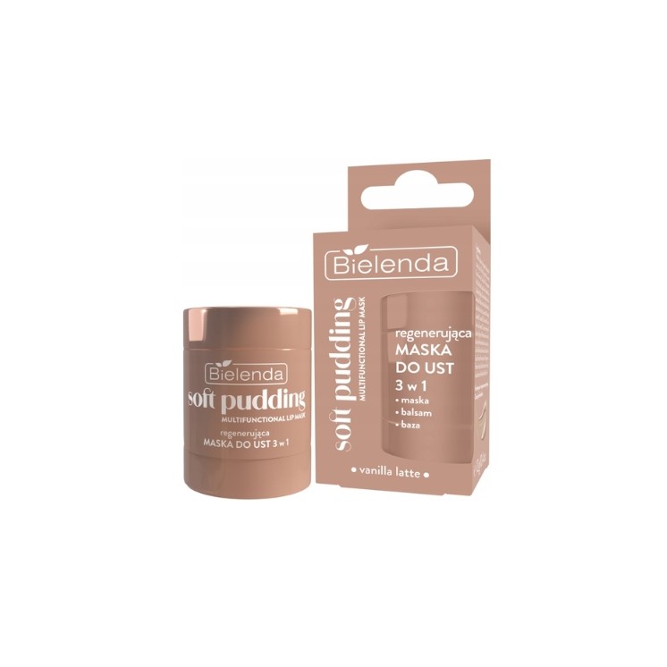 Bielenda Soft Pudding Regenerating Lip Mask 3in1 Vanilla Latte 12g