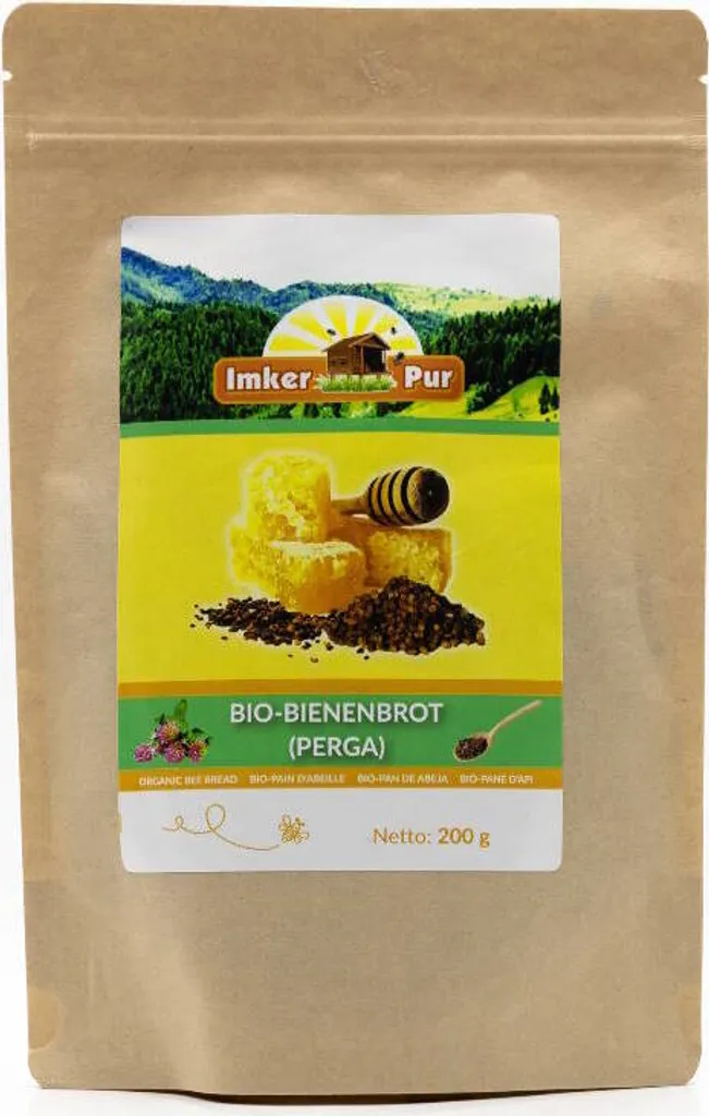 Bee bread / Perga from ImkerPur, 200 g, completely residue-free and without additives, fermented flower pollen