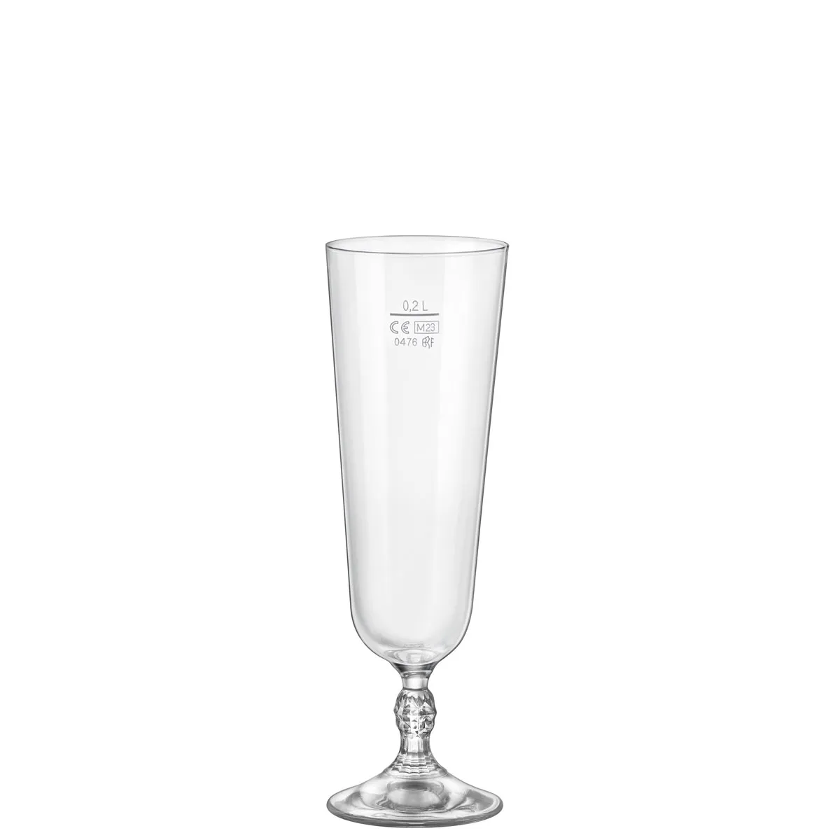 Beer/cocktail tulip glass Birra 27.5 cl with fill line 0.2 ltr. |-|, capacity: 275 ml, diameter: 66 mm, height: 206 mm, 6 sets