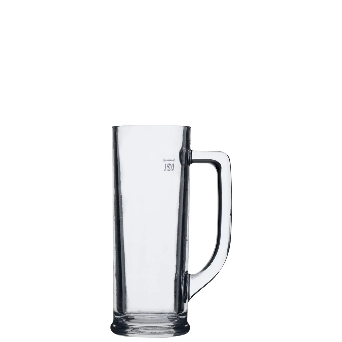Danubio beer mug 26 cl with fill line 0.2 ltr. |-|, Capacity: 260 ml, D: 93 x 61 mm, H: 159 mm, 6 sets