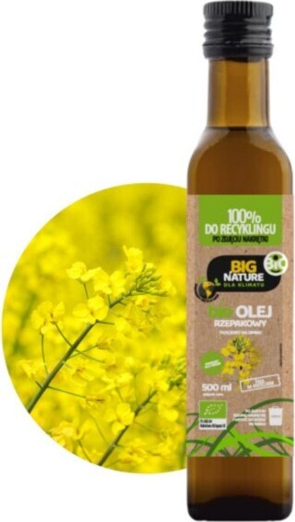 Big Nature cold-pressed rapeseed oil bio 500ml