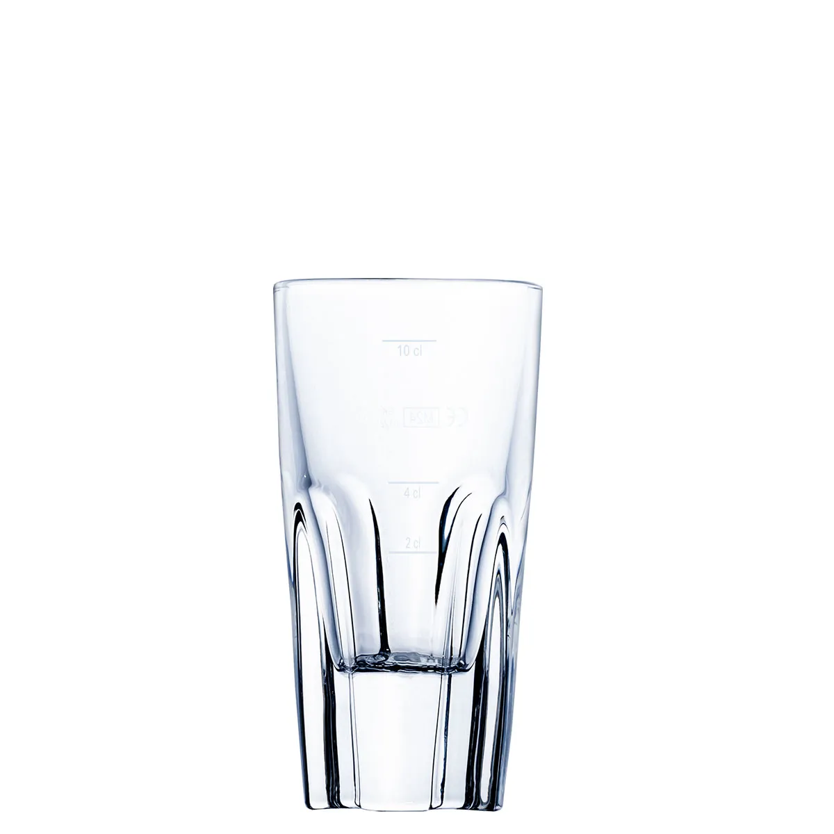Big Shot/ Ramazzotti Iso 14 cl with fill line 2 + 4 + 10 cl |-|, Contents: 140 ml, H: 123 mm, D: 63 mm, 72 sets