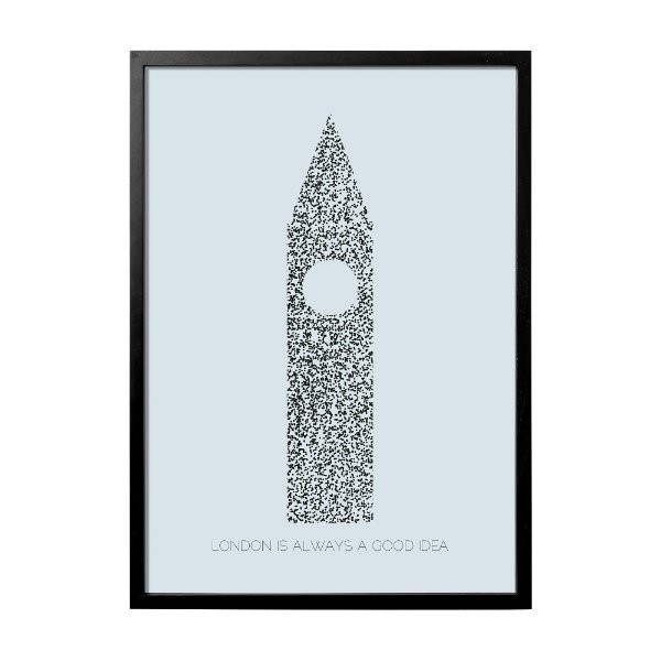 Framed image London Is Always A Good Idea by Bloomingville