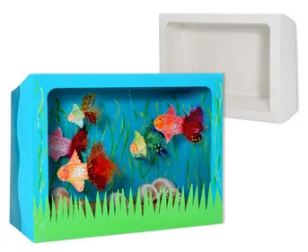 Blank picture boxes, set of 12