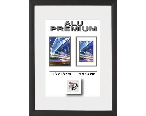 The Wall Photo frame aluminum duo black 13x18 cm
