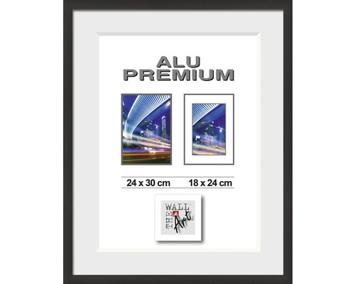 The Wall Aluminum picture frame Duo black 24x30 cm