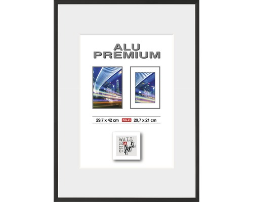 The Wall Aluminum picture frame Duo black 29.7x42 cm (DIN A3)