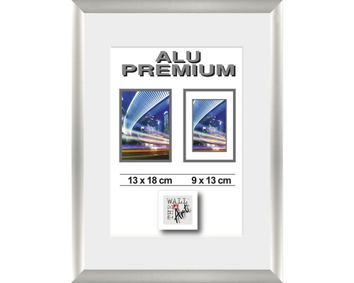 The Wall Photo frame aluminum duo silver 13x18 cm