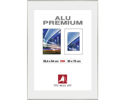 The Wall Photo frame aluminum duo silver 59.4x84 cm (DIN A 1)