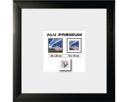 The Wall Picture frame aluminum Quattro black 20x20 cm