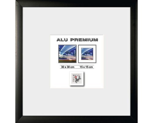The Wall Picture frame aluminum Quattro black 30x30 cm