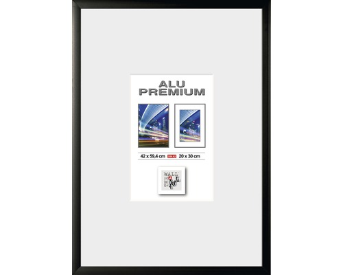 Aluminum Quattro picture frame, black, 42x59.4 cm (DIN A2)