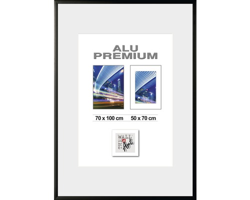 The Wall Picture frame aluminum Quattro black 70x100 cm