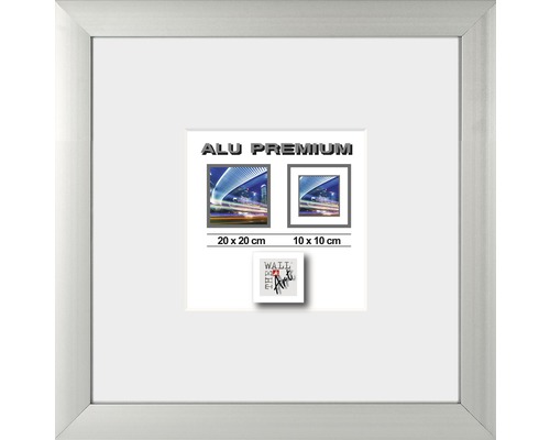 The Wall Picture frame aluminum Quattro silver 20x20 cm
